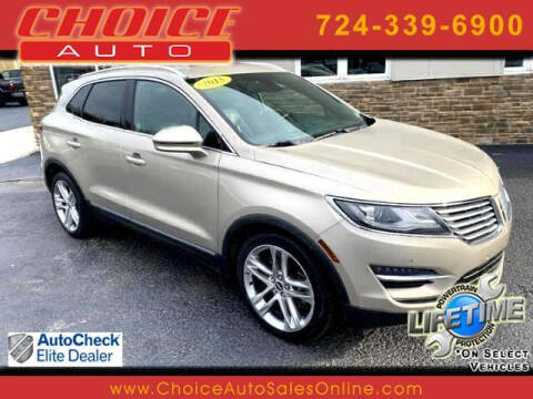 2015 Lincoln MKC for sale at CHOICE AUTO SALES in Murrysville PA