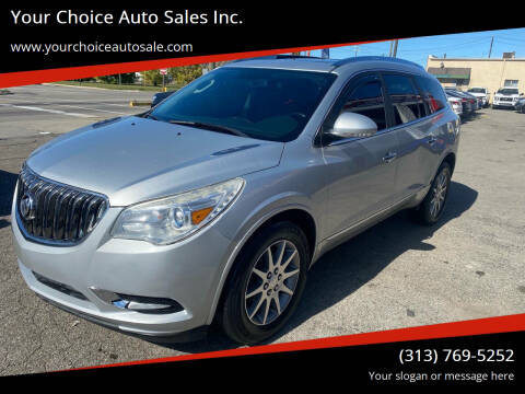 2016 Buick Enclave for sale at Your Choice Auto Sales Inc. in Dearborn MI