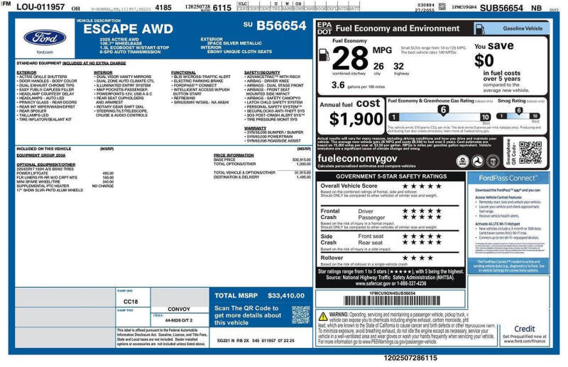 2025 Ford Escape Active