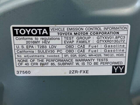 2016 Toyota Prius Two