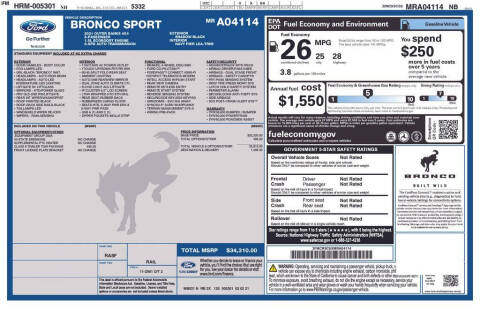 2021 Ford Bronco Sport Outer Banks