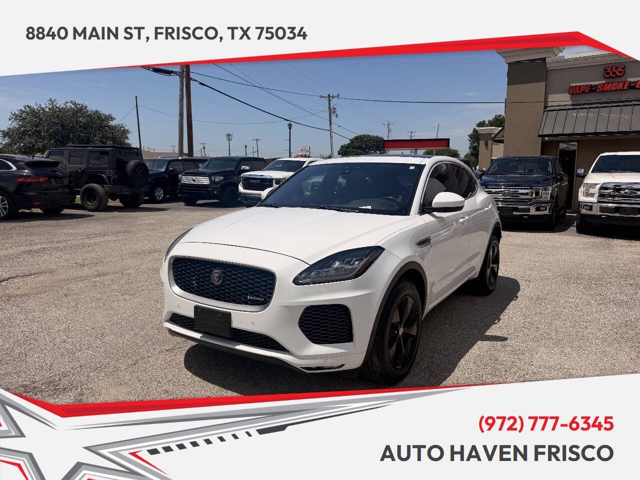 White 2018 Jaguar E-PACE SUV / Crossover All-Wheel Drive 9-Speed Automatic