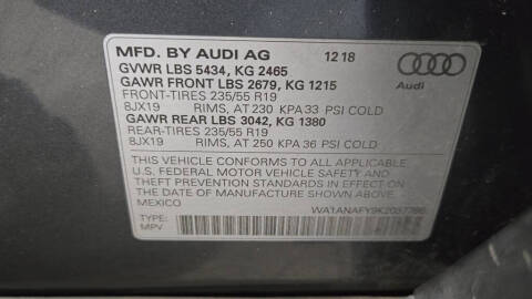 2019 Audi Q5 quattro Premium 45 TFSI