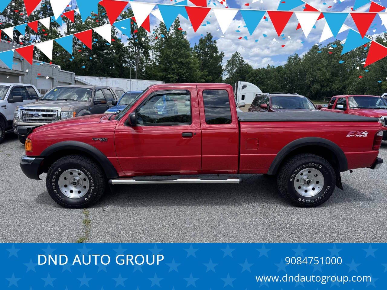 Red 2002 Ford Ranger XLT FX4 4dr SuperCab XLT FX4 4WD SB 1