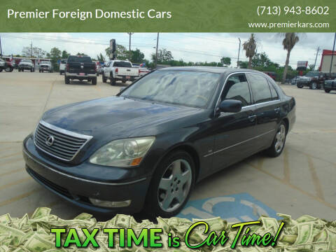 2004 Lexus LS 430 for sale at Premier Foreign Domestic Cars in Houston TX