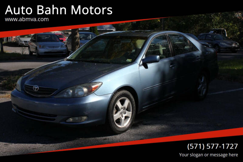 2003 Toyota Camry for sale at Auto Bahn Motors in Winchester VA