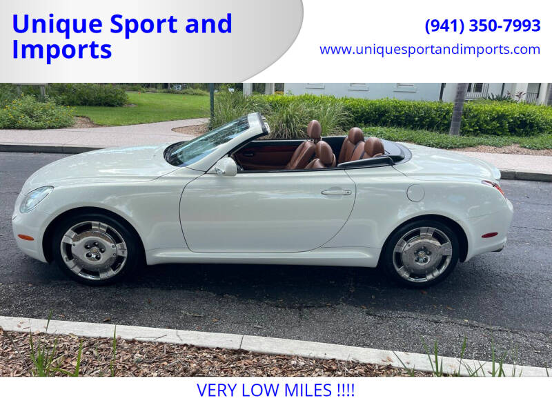 2003 Lexus SC 430 for sale at Unique Sport and Imports in Sarasota FL
