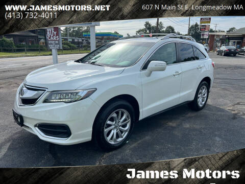 2017 Acura RDX for sale at James Motors Inc. in East Longmeadow MA