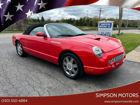 2005 Ford Thunderbird for sale at SIMPSON MOTORS in Youngstown OH