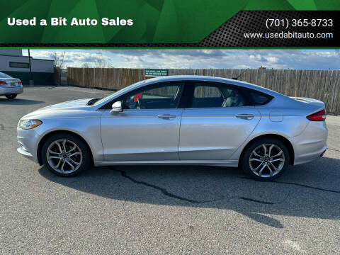 2017 Ford Fusion for sale at Used a Bit Auto Sales in Fargo ND