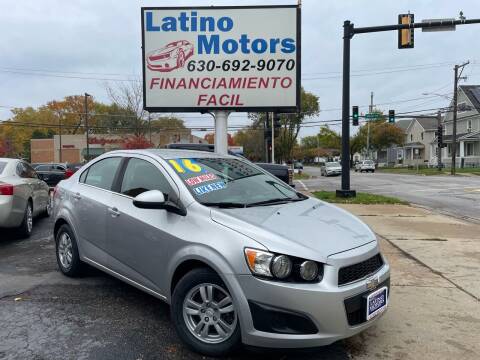 2016 Chevrolet Sonic for sale at Latino Motors in Aurora IL
