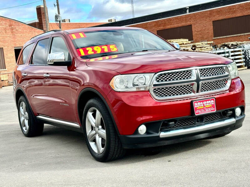 2011 Dodge Durango for sale at SOLOMA AUTO SALES in Grand Island NE