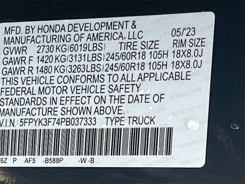 2023 Honda Ridgeline RTL-E