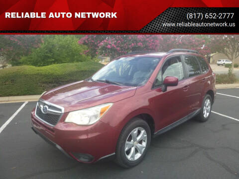 2014 Subaru Forester for sale at RELIABLE AUTO NETWORK in Arlington TX
