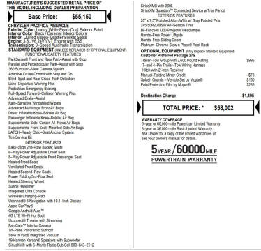 2021 Chrysler Pacifica Pinnacle