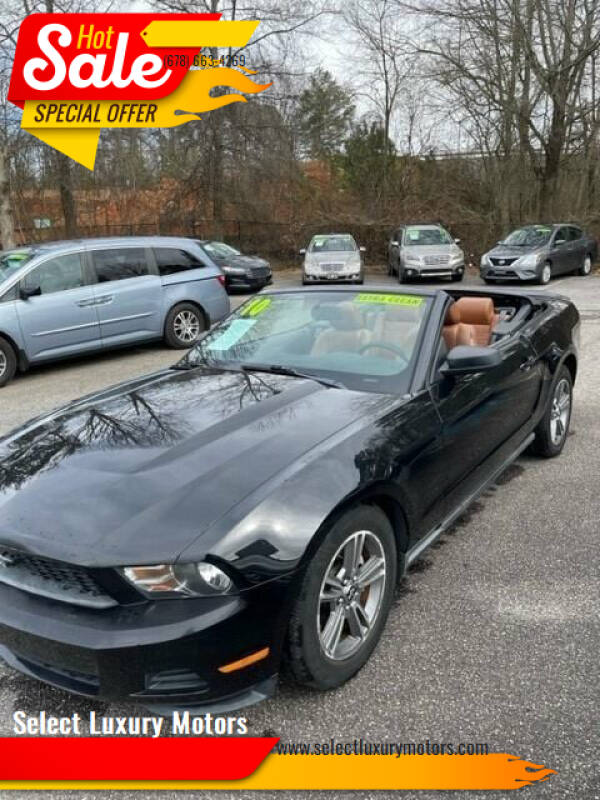 2010 Ford Mustang for sale at Select Luxury Motors in Cumming GA