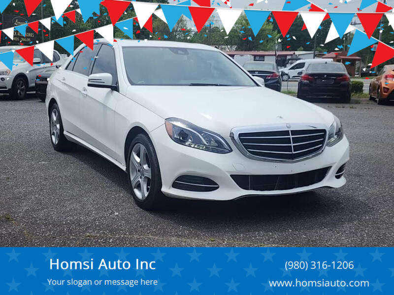 2014 Mercedes-Benz E-Class for sale at Homsi Auto Inc in Kannapolis NC