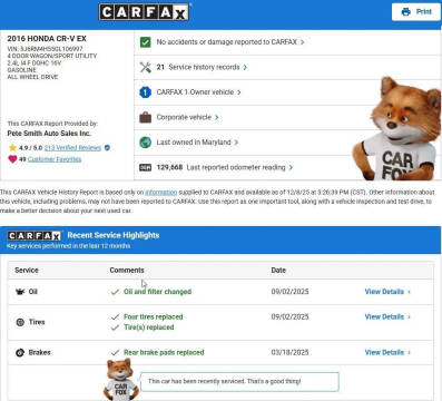 2016 Honda CR-V EX