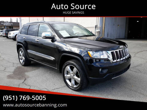 2011 Jeep Grand Cherokee for sale at Auto Source in Banning CA
