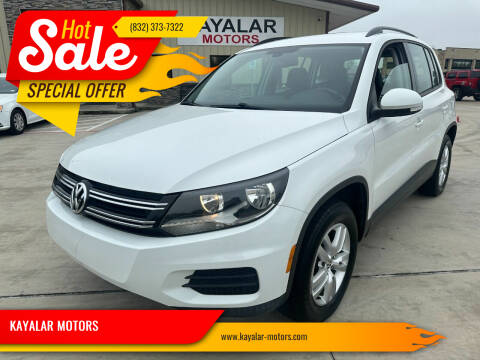 2016 Volkswagen Tiguan for sale at KAYALAR MOTORS SUPPORT CENTER in Houston TX