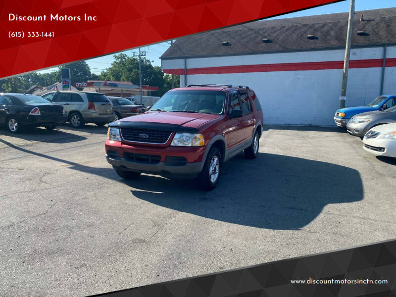 2002 Ford Explorer for sale at Discount Motors Inc in Nashville TN
