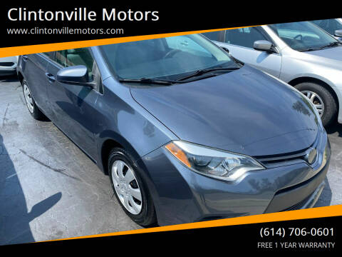 2014 Toyota Corolla for sale at Clintonville Motors in Columbus OH