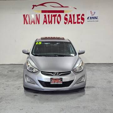 2015 Hyundai Elantra for sale at Kian Auto Sales in Sacramento CA