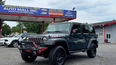 2017 Jeep Wrangler Unlimited for sale at PA Auto Mall Inc in Bensalem PA