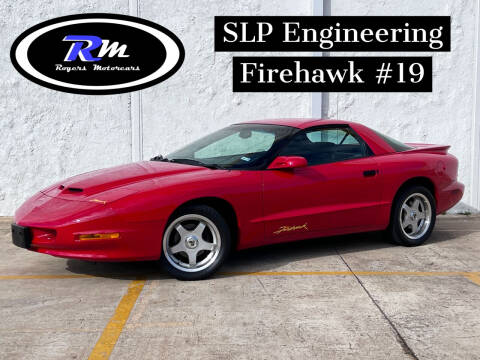 1994 Pontiac Firebird for sale at ROGERS MOTORCARS in Houston TX