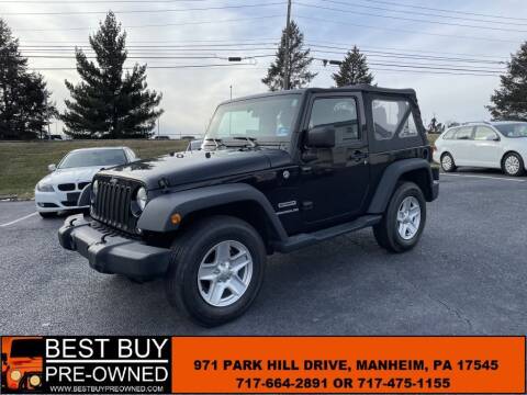 2015 Jeep Wrangler for sale at Best Buy Pre-Owned in Manheim PA