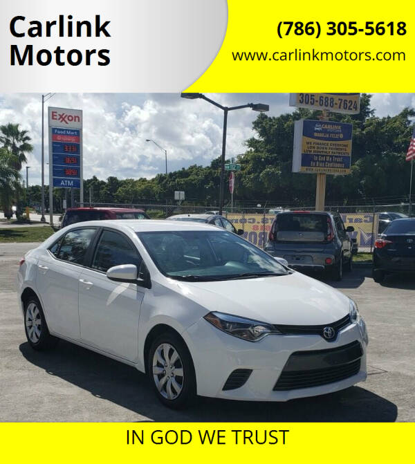 2016 Toyota Corolla for sale at Carlink Motors in Miami FL