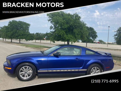 2005 Ford Mustang for sale at BRACKEN MOTORS in San Antonio TX