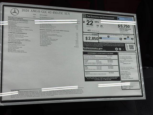 2026 Mercedes-Benz GLC AMG GLC 43