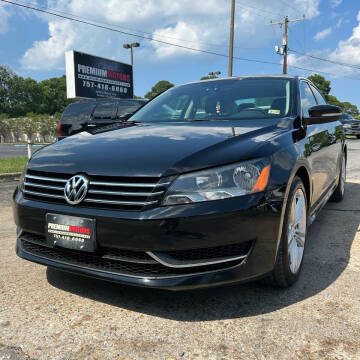 2014 Volkswagen Passat for sale at Premium Motor's LLC in Norfolk VA