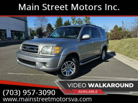 2004 Toyota Sequoia for sale at Main Street Motors Inc. in Chantilly VA
