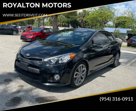 2016 Kia Forte Koup for sale at ROYALTON MOTORS in Plantation FL