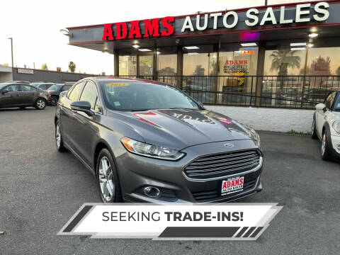 2013 Ford Fusion for sale at Adams Auto Sales CA - Adams Auto Sales Sacramento in Sacramento CA
