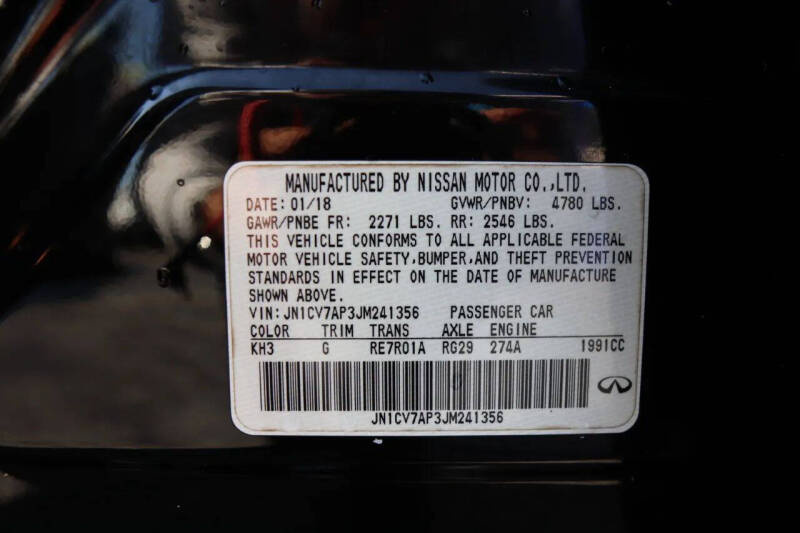 2018 Infiniti Q50 2.0T Luxe