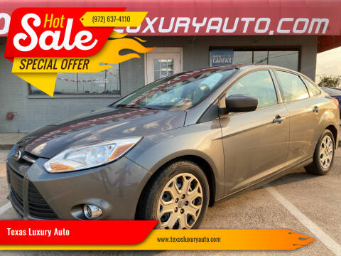 2012 Ford Focus for sale at Texas Luxury Auto in Cedar Hill TX
