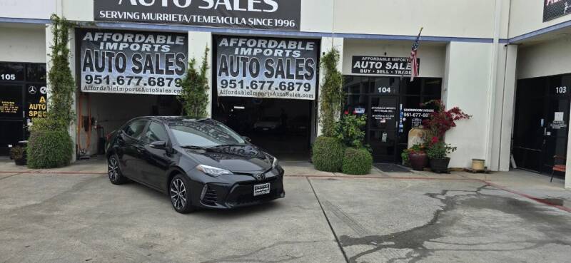 2018 Toyota Corolla for sale at Affordable Imports Auto Sales in Murrieta CA
