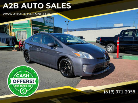 2015 Toyota Prius for sale at A2B AUTO SALES in Chula Vista CA