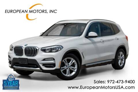 2019 BMW X3 for sale at European Motors Inc in Plano TX