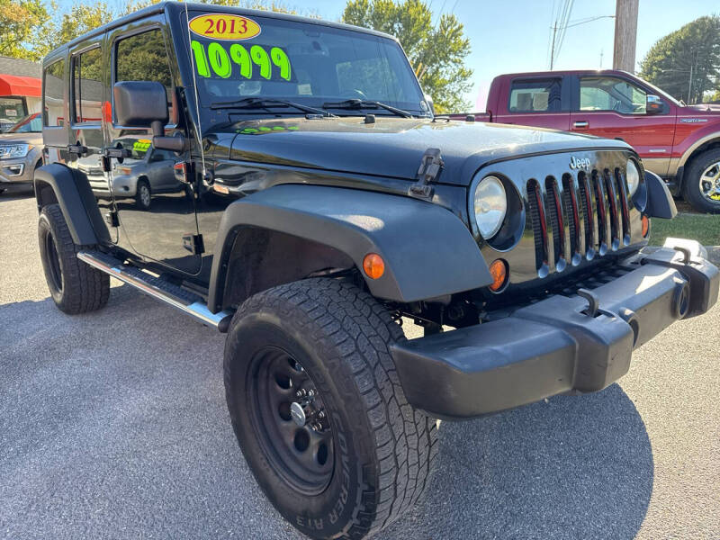 2013 Jeep Wrangler Unlimited for sale at Kerwin's Volunteer Motors in Bristol TN