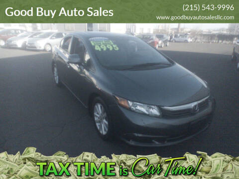 2012 Honda Civic for sale at Good Buy Auto Sales in Philadelphia PA