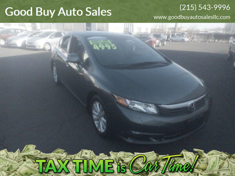 2012 Honda Civic for sale at Good Buy Auto Sales in Philadelphia PA