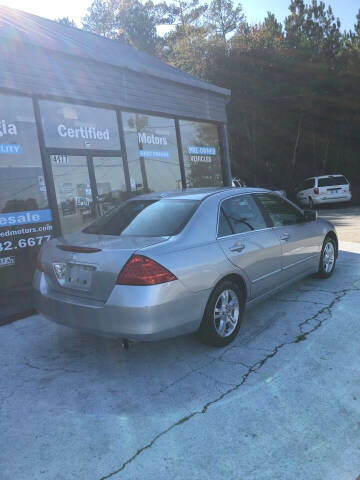 2007 Honda Accord for sale at Georgia Certified Motors in Stockbridge GA