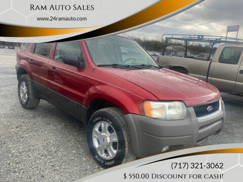 2003 Ford Escape for sale at Ram Auto Sales in Gettysburg PA