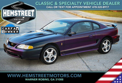 1996 Ford Mustang SVT Cobra for sale at Hemstreet Motors in Warner Robins GA