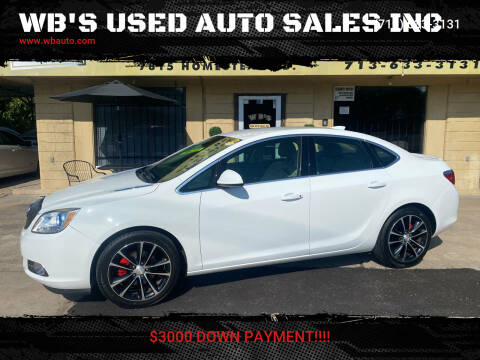 2016 Buick Verano for sale at WB'S USED AUTO SALES INC in Houston TX