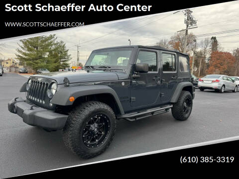 2016 Jeep Wrangler Unlimited for sale at Scott Schaeffer Auto Center in Birdsboro PA